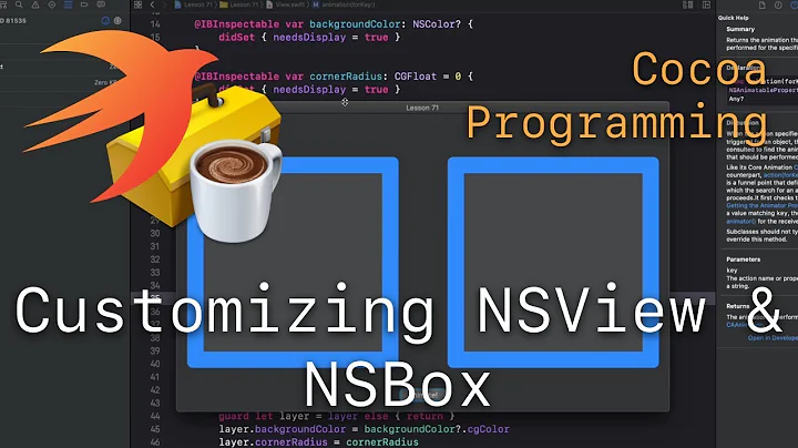 Cocoa Programming L71 -  Customizing NSView & NSBox