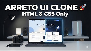 Arreto Website UI Clone using ONLY HTML & CSS | Modern Frontend Practice Project