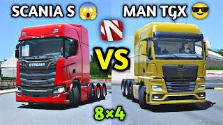 🚚Scania S vs MAN TGX (8×4 Trucks) Best Comparison In Truckers Of Europe 3 By Wanda🏕 | Truck Gameplay screenshot 5