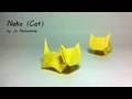 Origami neko  chat jo nakashima