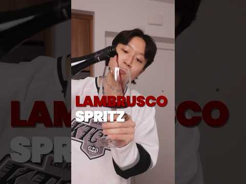 Lambrusco Spritz #wine #cocktails #bartender #bartending #mixology #barchemistry