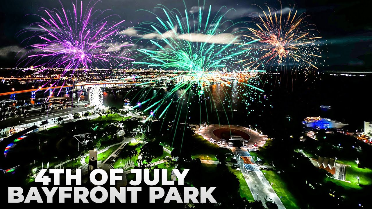 Miami LIVE Fourth of July Fireworks Bayfront Park YouTube