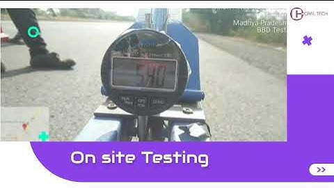 BBD, Benkelman beam test as per IRC 81