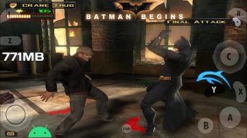 Batman Begins Gamecube Game For Dolphin MMJR Emulator On Android Mobile Device | Gameplay