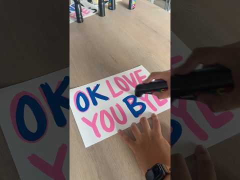 OK LOVE YOU BYE (version 2) by Olivia Dean lettering. #lettering #okloveyoubye #oliviadean #posca