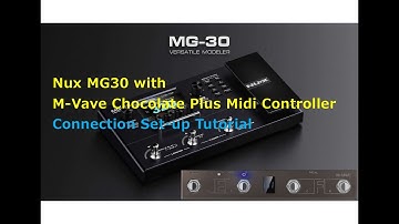 Nux Mg30 + m-vave chocolate plus midi controller connection tutorial