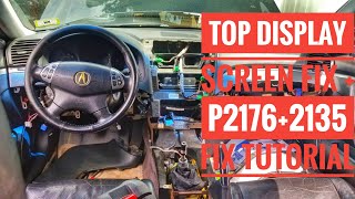 ACURA TL TOP DISPLAY FIX +P2176 P2135 TROUBLESHOOTING FIX