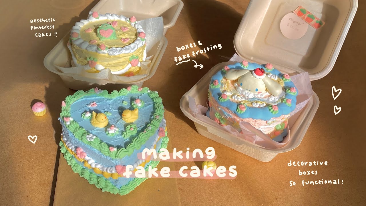making fake cakes! ???????? diy decorative boxes - YouTube