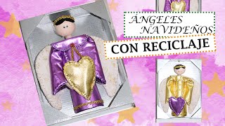 Cuadro ángel, con cartón reciclado - ArteRIV