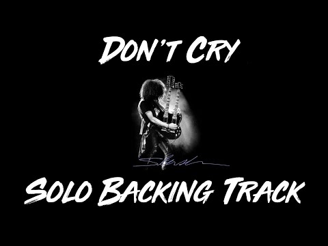 Guns N' Roses - Don't Cry Guitar Solo Backing Track Eb