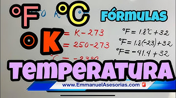 CONVERSIONES DE UNIDADES DE TEMPERATURA ☔🌤🌩 Centígrados, Fahrenheit y Kelvin