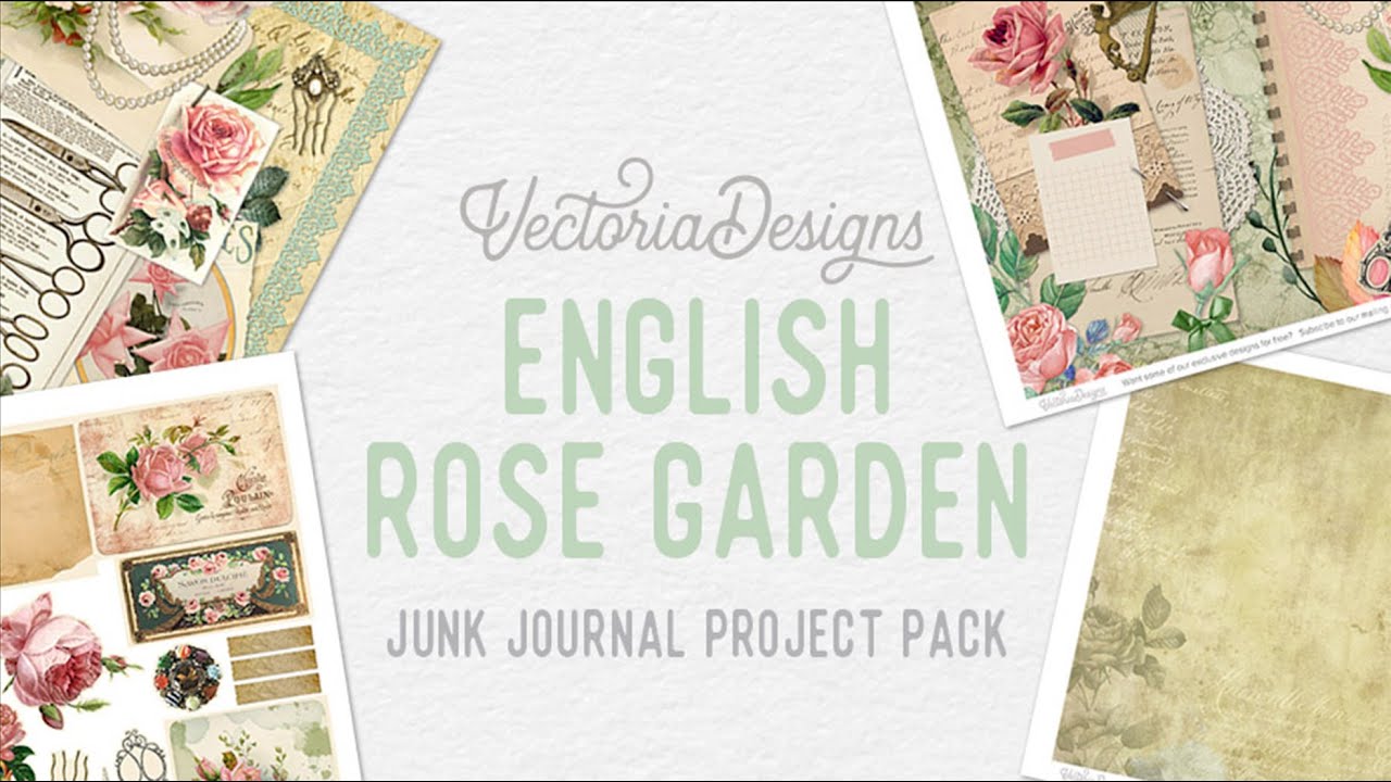 Rose Garden Diary Junk Journal - Compass and Ink