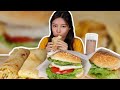 SUB)Mukbang/Hand grasp burger/eating with Olivia/ASMR Eating/EATING SOUNDS