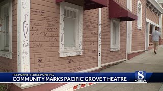 Pacific Grove's Lighthouse Cinema invites community to write on its walls