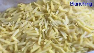 200kg Semi Automatic Frozen French fries production making line