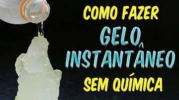 Como fazer gelo sem ar dentro?