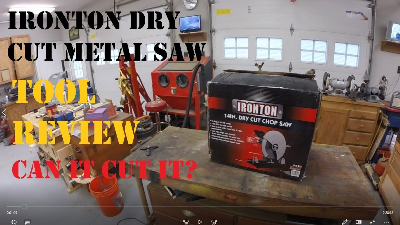 Ironton Dry Cut Metal SawUnboxing and Review YouTube