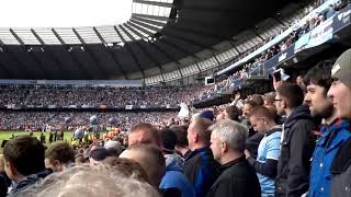 Manchester City fans singing Wonderwall