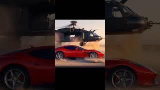 🏎️🚁 Insane Ferrari Desert Chase with Helicopter 🌵🔥 | #epic  #shorts