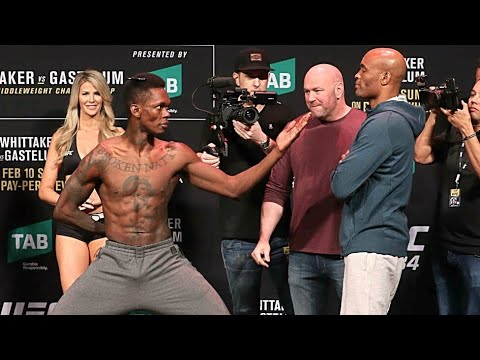 ISRAEL ADESANYA Face off ▷ TOP-5 WEIGH-INS in UFC ◁ BEST STAREDOWNS by  Adesanya [HD] - YouTube