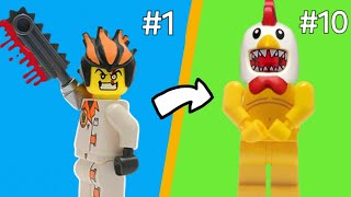 The 100 WEIRDEST Lego Figures in 6 Minutes...