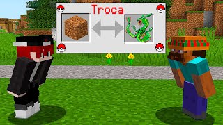 Um Bloco de Terra em Um Pokémon Lendário no Minecraft Pixelmon: O FILME