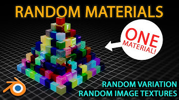 Random materials and image textures in Blender