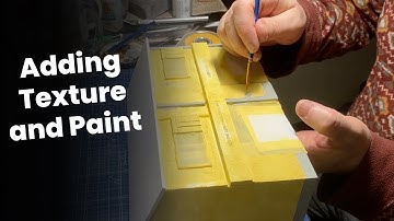 How to add Texture and Paint To Model Building Walls | Abandoned Japanese Building Diorama