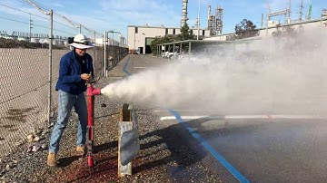 Using a Flexim Clampon Ultrasonic Flow Meter to test the flow of a Fire Hydrant