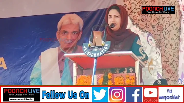 DDC Chairperson Tazeem Akhtar Speaking During LG's...