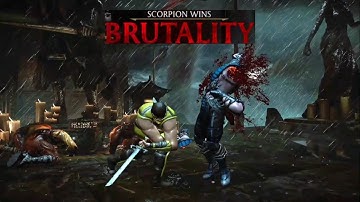 NINJUTSU SCORPION | HOW TO PERFORM FATALITY & BRUTALITY (using keyboard) - MORTAL KOMBAT XL