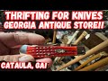 Thrifting for knives in georgia antique store  cataula ga