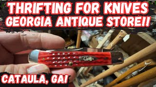 Thrifting for Knives in Georgia Antique Store - Cataula, GA