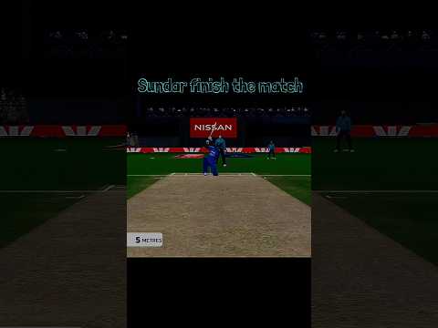 Sundar finish the match in real cricket