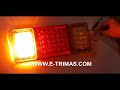 24v led nissan ud volvo hino truck trailer rear tail signal light brake flash lamp