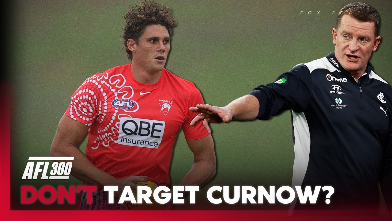 'I'd let it go' 👀 Horse & Simmo explain why Carlton should leave Curnow alone 💥I AFL 360 I Fox Footy