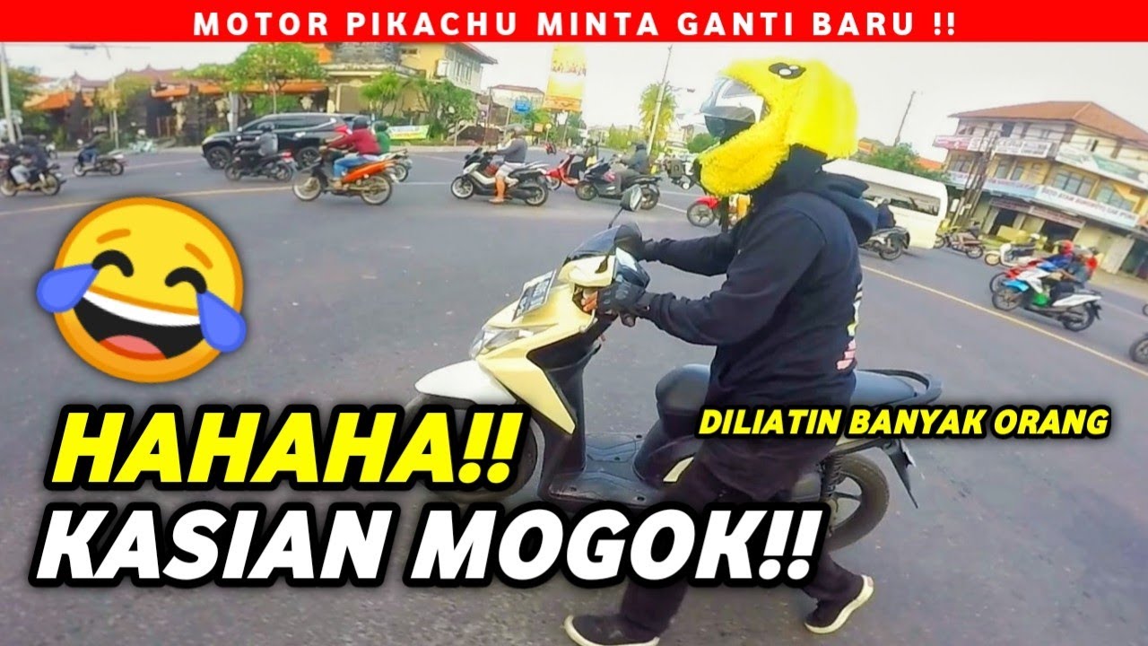 POKEMON KENA SIAL MOTORNYA MOGOK !!  AUTO JADI PUSAT PERHATIAN