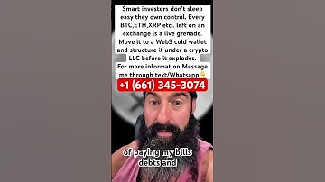 Set up your LLC and web3 wallet, get your crypto off exchange.#xrp #bitcoin #crypto #xrparmy #shorts