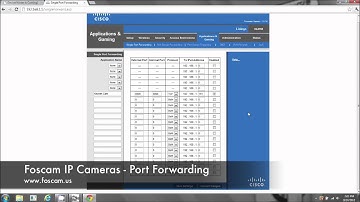 Foscam MJPEG Cameras - Port Forwarding on a PC