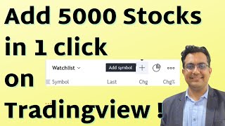 Add 5000 Stocks in 1 click in Tradingview !  #tradingview  how add watchlist Options Trading Classes screenshot 2