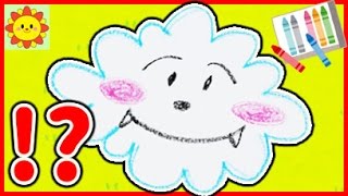 おもちゃアニメ SUN SUN KIDS TVのかわいいキャラクターでお絵かきできるかな？ クレヨン カラフル 知育 似顔絵 Toy Kids トイキッズ
