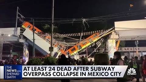 At least 24 dead after subway overpass collapses in Mexico City