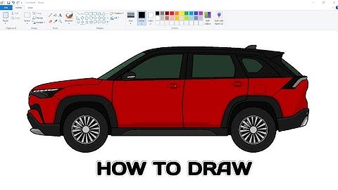 Drawing Maruti Suzuki Victoris in Ms Paint | How to draw a Car step by step. #victoris