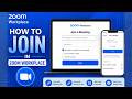 How to Join a meeting with link or ID in  Zoom Workplace