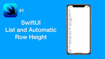 How to Make List and Automatic Row Height - SwiftUI #1 - iOS Programming