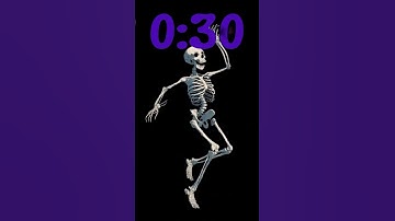 30 Second Countdown Timer With Music - Halloween Dancing Skeleton #classroomtimer #halloween
