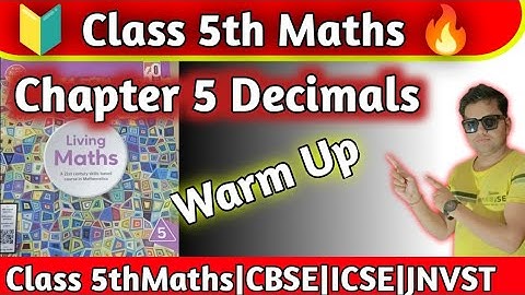 Class 5 Maths Chapter  5 Decimals| Warm Up|Class 5th Maths Ratna Sagar|hpsgurugram|Naresh Sir