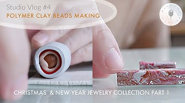 DIY Polymer Clay Beads Tutorial for Christmas & New Year Jewelry | Vlog 4 Part 1