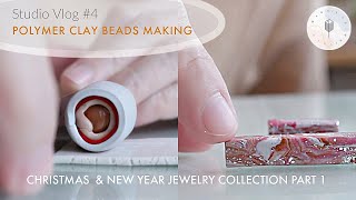 DIY Polymer Clay Beads Tutorial for Christmas &amp; New Year Jewelry | Vlog 4 Part 1