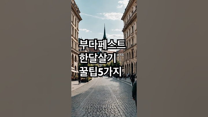 헝가리 부다페스트 한달살기 꿀팁 5가지 #헝가리 #부다페스트  #유럽#한달살기
